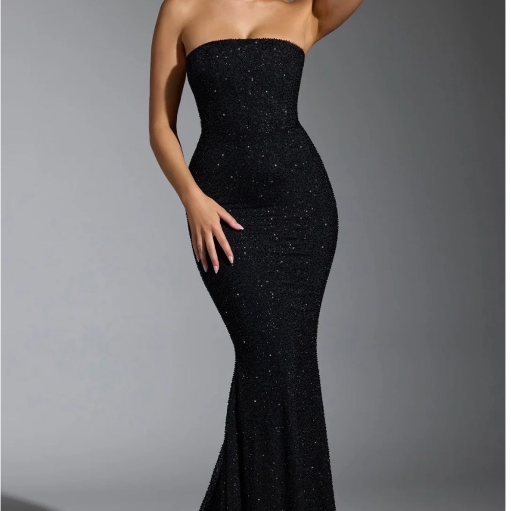 Oh Polly Embellished Corset Gown